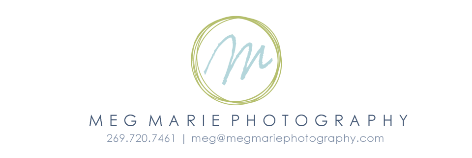 Kalamazoo Photographer | Meg Marie Photography; portrait photography in Michigan logo